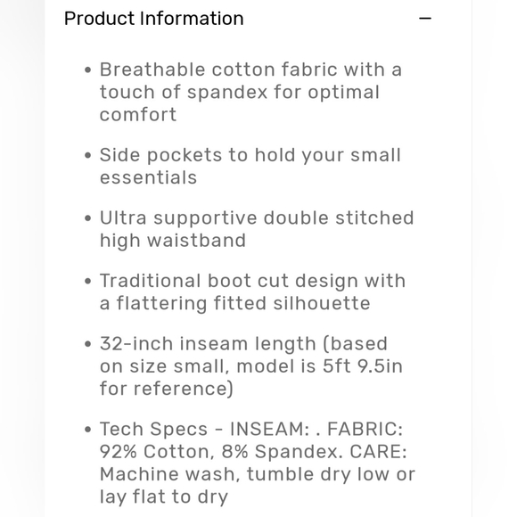 RBX High Waist Tummy Control Bootcut Pocket Pant Size M - Picture 7 of 8